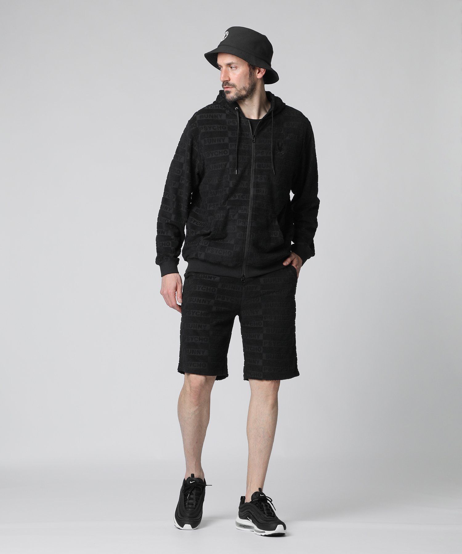 ブロックジャガード セットアップ パイルジップパーカ｜Psycho Bunny