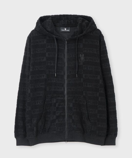 ブロックジャガード セットアップ パイルジップパーカ