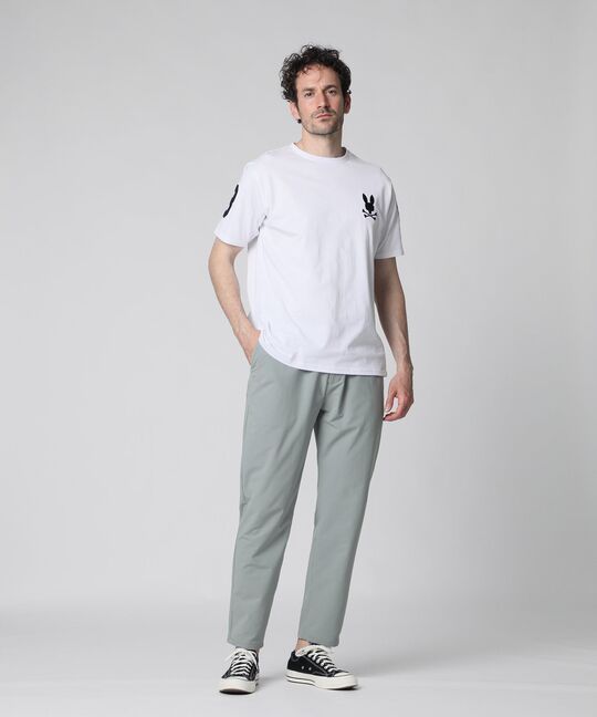 Think Fit ストレッチ テーパードパンツ