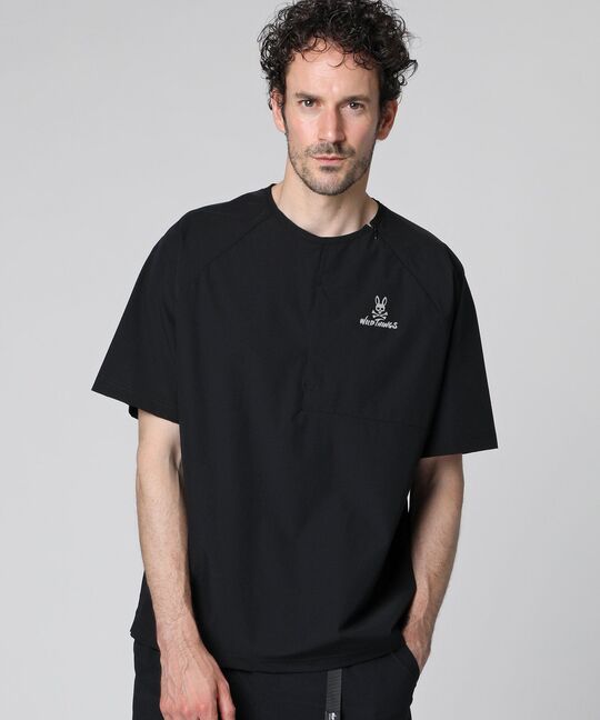 WILD THINGS × Psycho Bunny コラボ ベースクルー Tシャツ