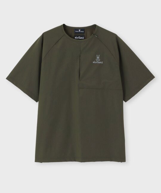 WILD THINGS × Psycho Bunny コラボ ベースクルー Tシャツ