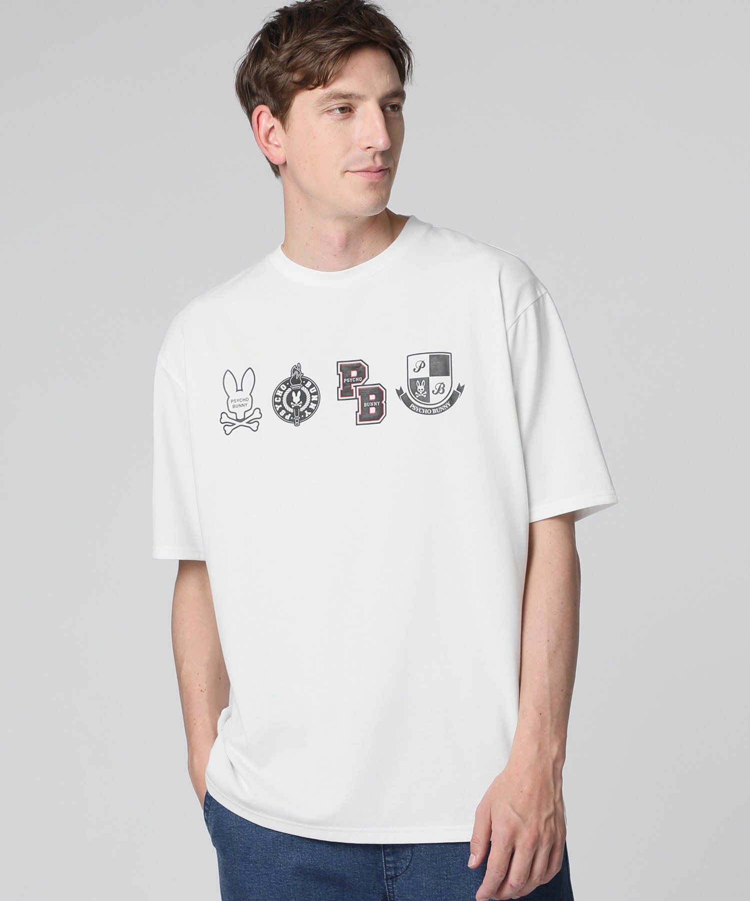 WEB限定]アーカイブカレッジロゴ Tシャツ｜Psycho Bunny｜サイコバニー