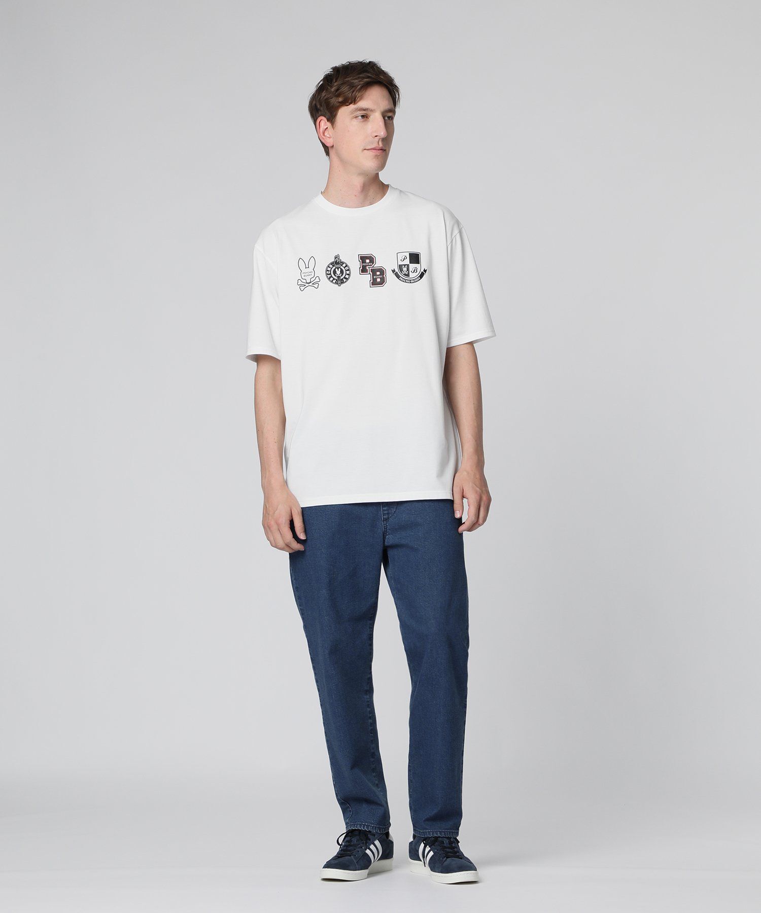 WEB限定]アーカイブカレッジロゴ Tシャツ｜Psycho Bunny｜サイコバニー