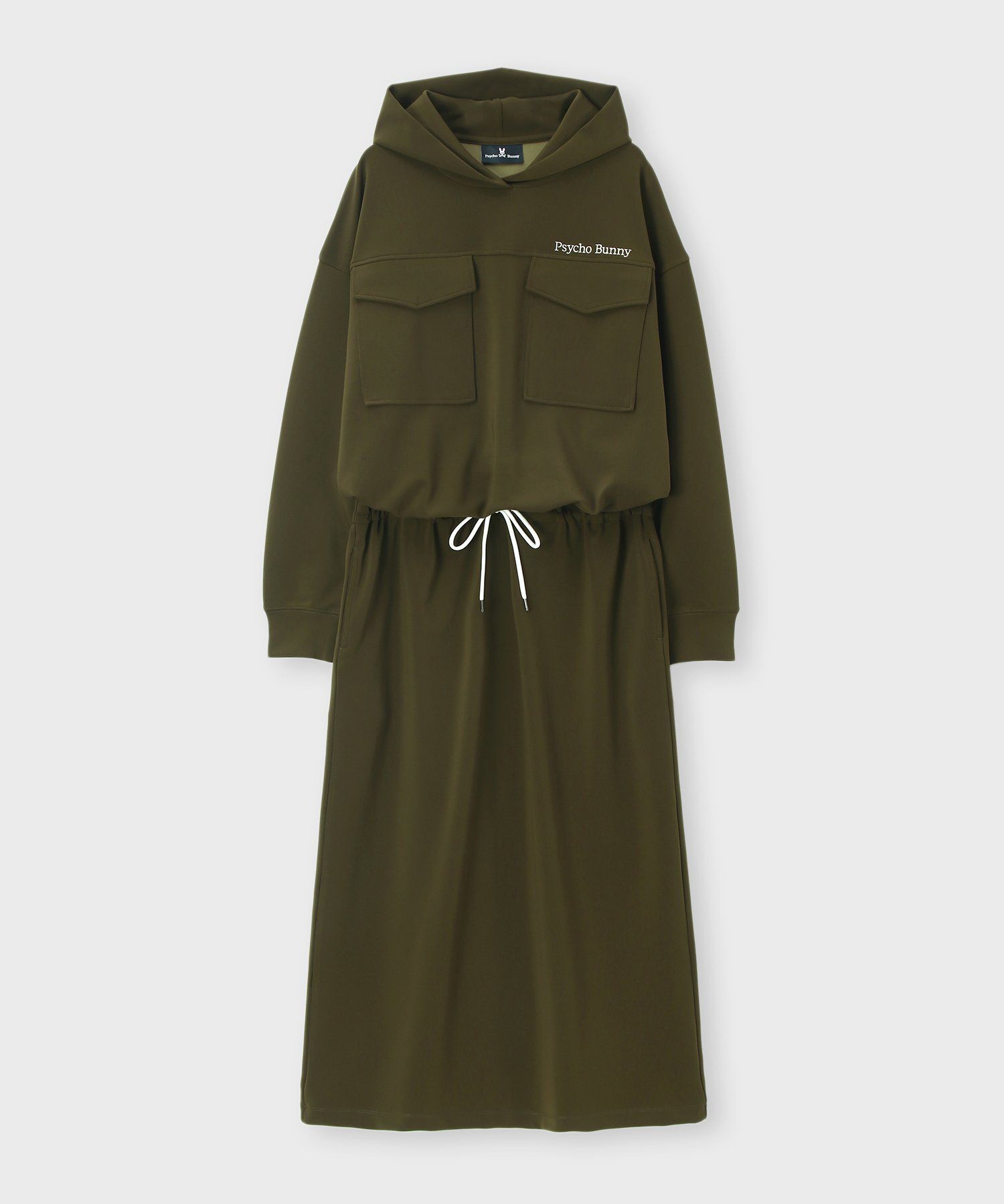 WOMEN]フーデッド ロングワンピース｜Psycho Bunny｜サイコバニー 公式