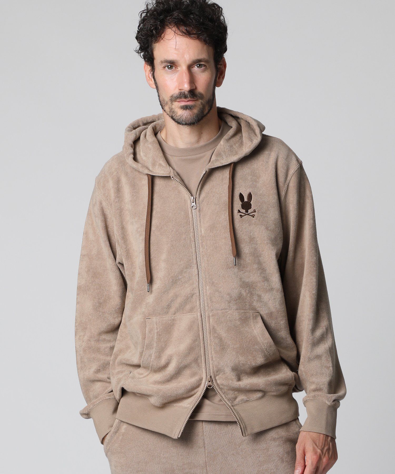 コンパクトパイル ジップパーカ[Luxury relax]｜Psycho Bunny｜サイコ