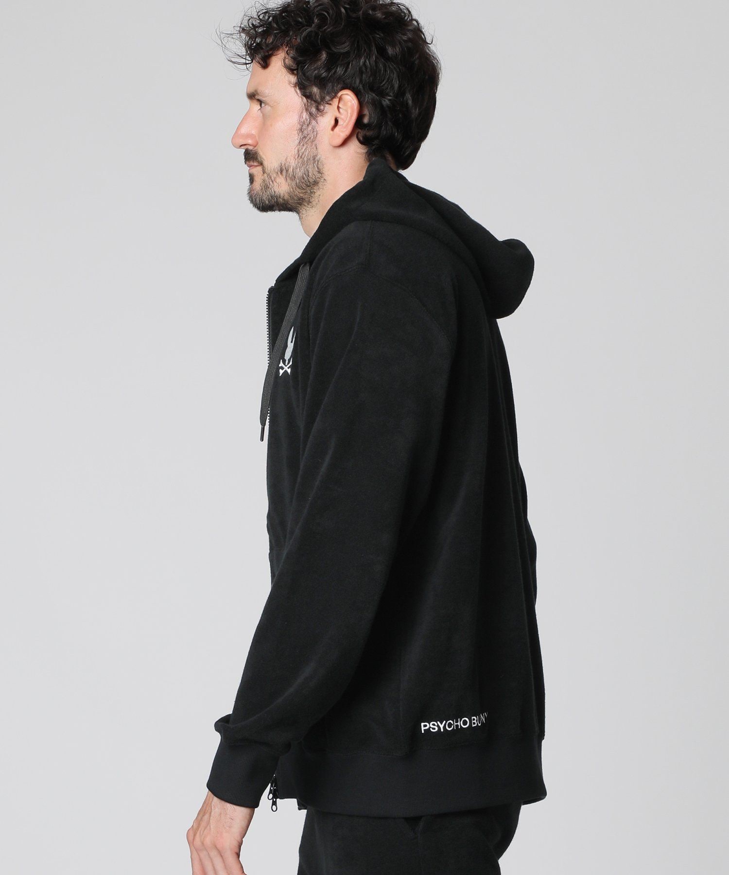 新品サイコバニー ゴルフ 3Dロゴ ジップ パーカ GOLF]モダングラフィック 3レイヤースムースジップパーカ｜Psycho