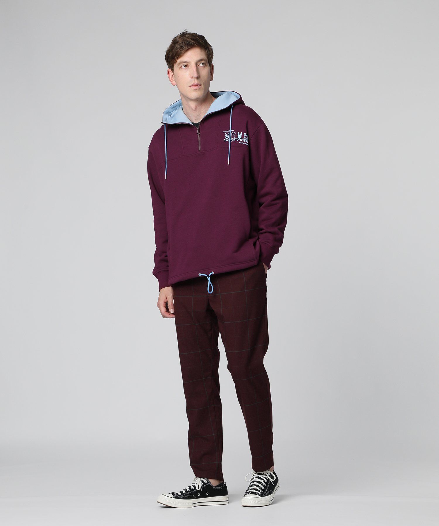 4BUNNY ハーフジップパーカ｜Psycho Bunny｜サイコバニー 公式ブランド