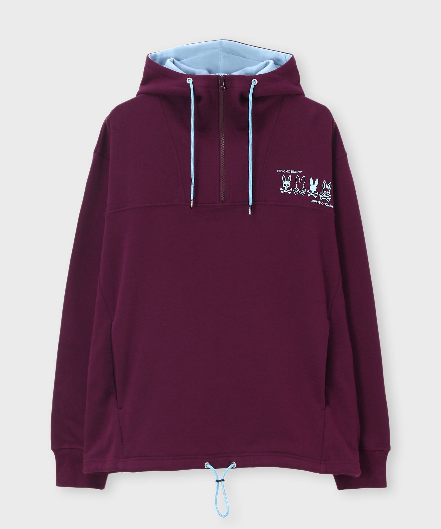 4BUNNY ハーフジップパーカ｜Psycho Bunny｜サイコバニー 公式ブランド
