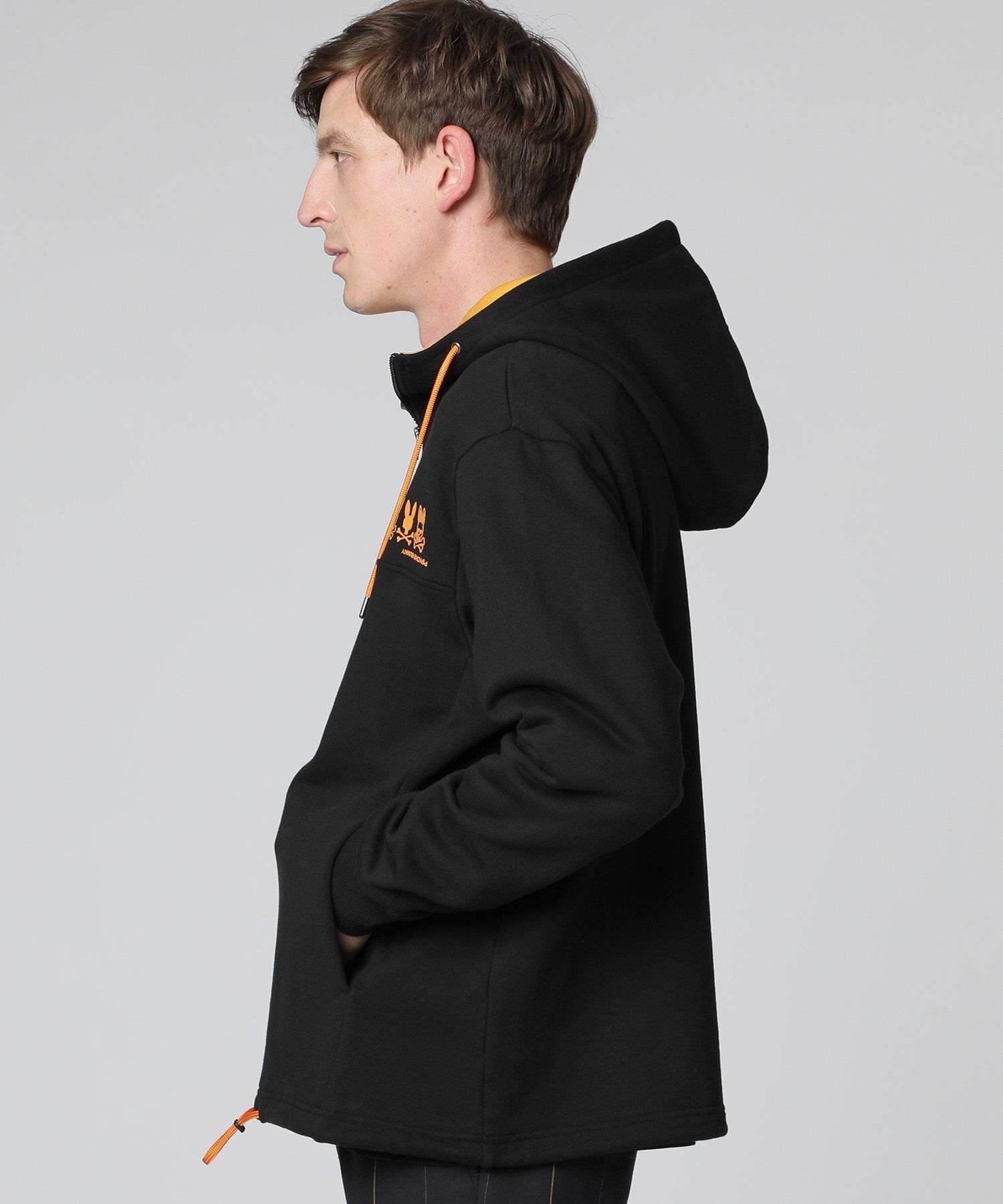 4BUNNY ハーフジップパーカ｜Psycho Bunny｜サイコバニー 公式ブランド