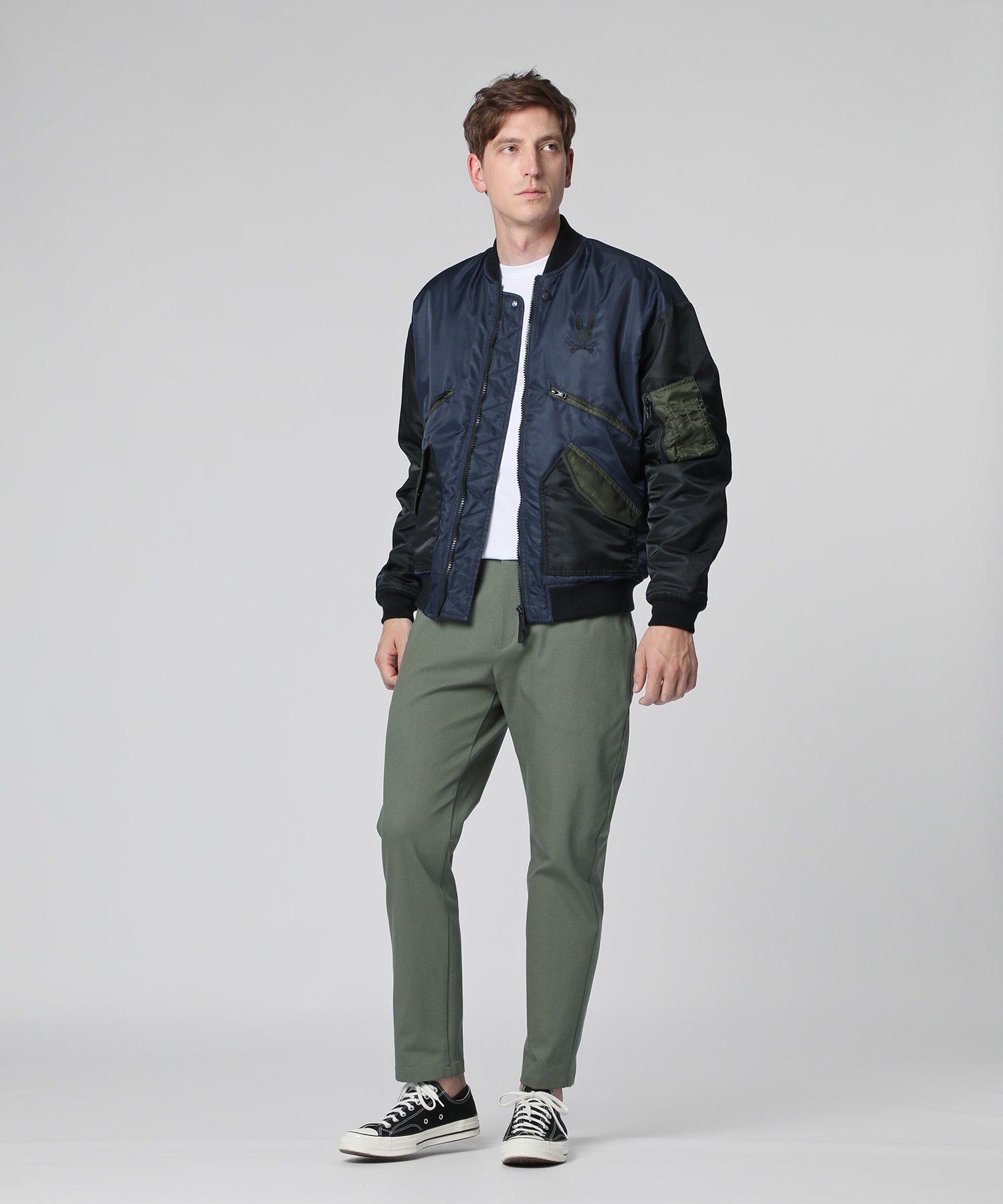 バイカラーデザイン MA-1｜Psycho Bunny｜サイコバニー 公式ブランド