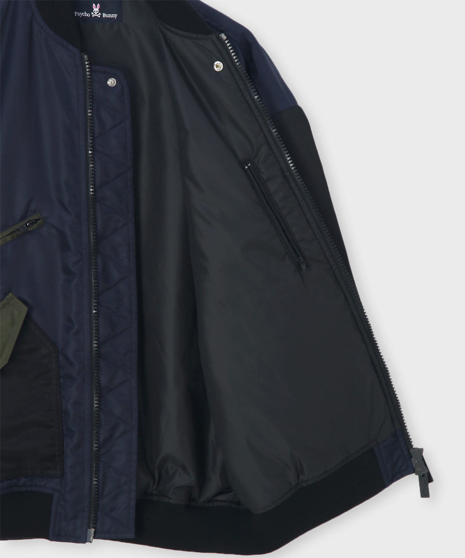 バイカラーデザイン MA-1｜Psycho Bunny｜サイコバニー 公式ブランド