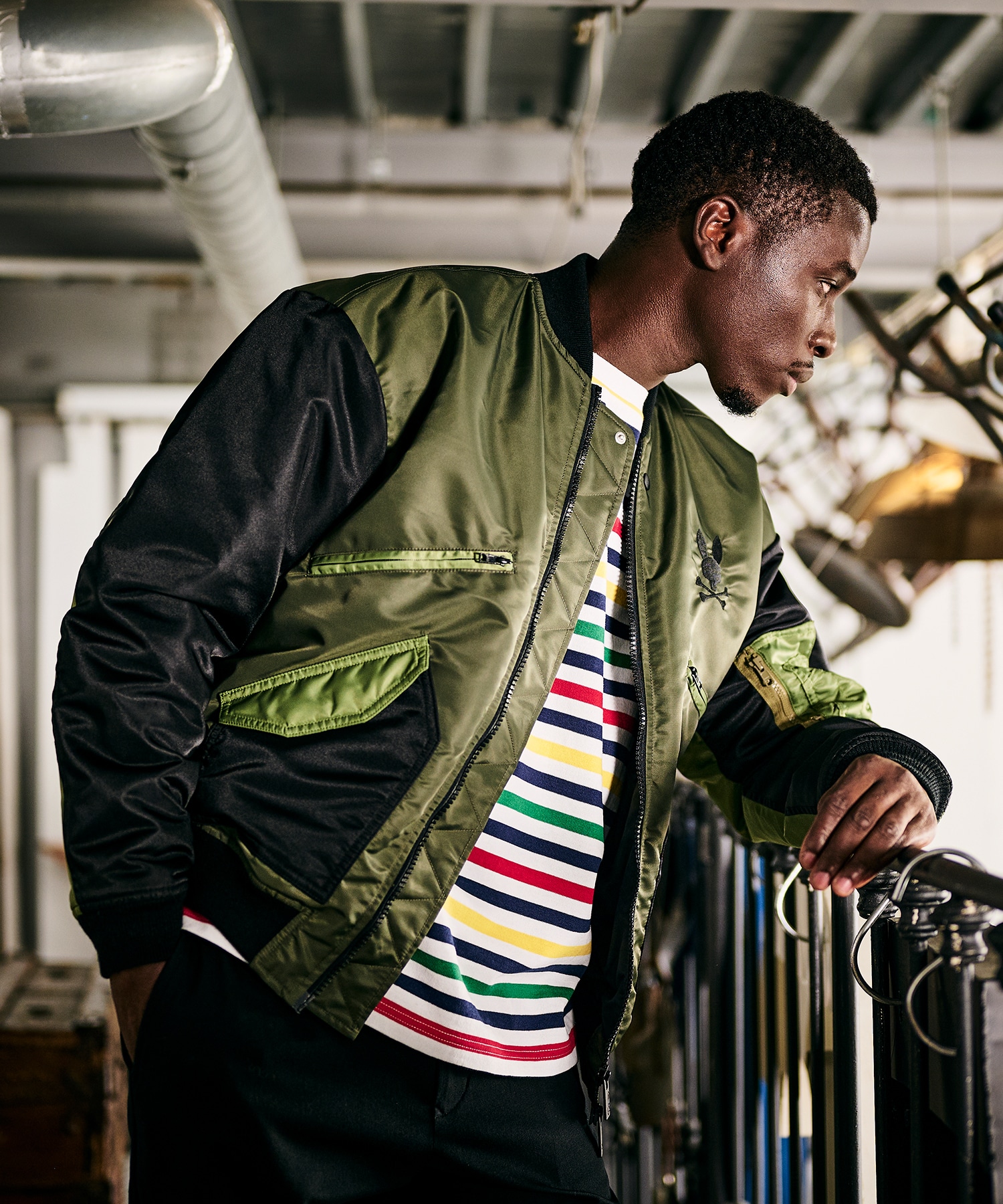 極美品✨BOLINI ボリーニ MA-1 フライトジャケット トップガン48L バイカラーデザイン MA-1｜Psycho Bunny｜サイコバニー 公式ブランド