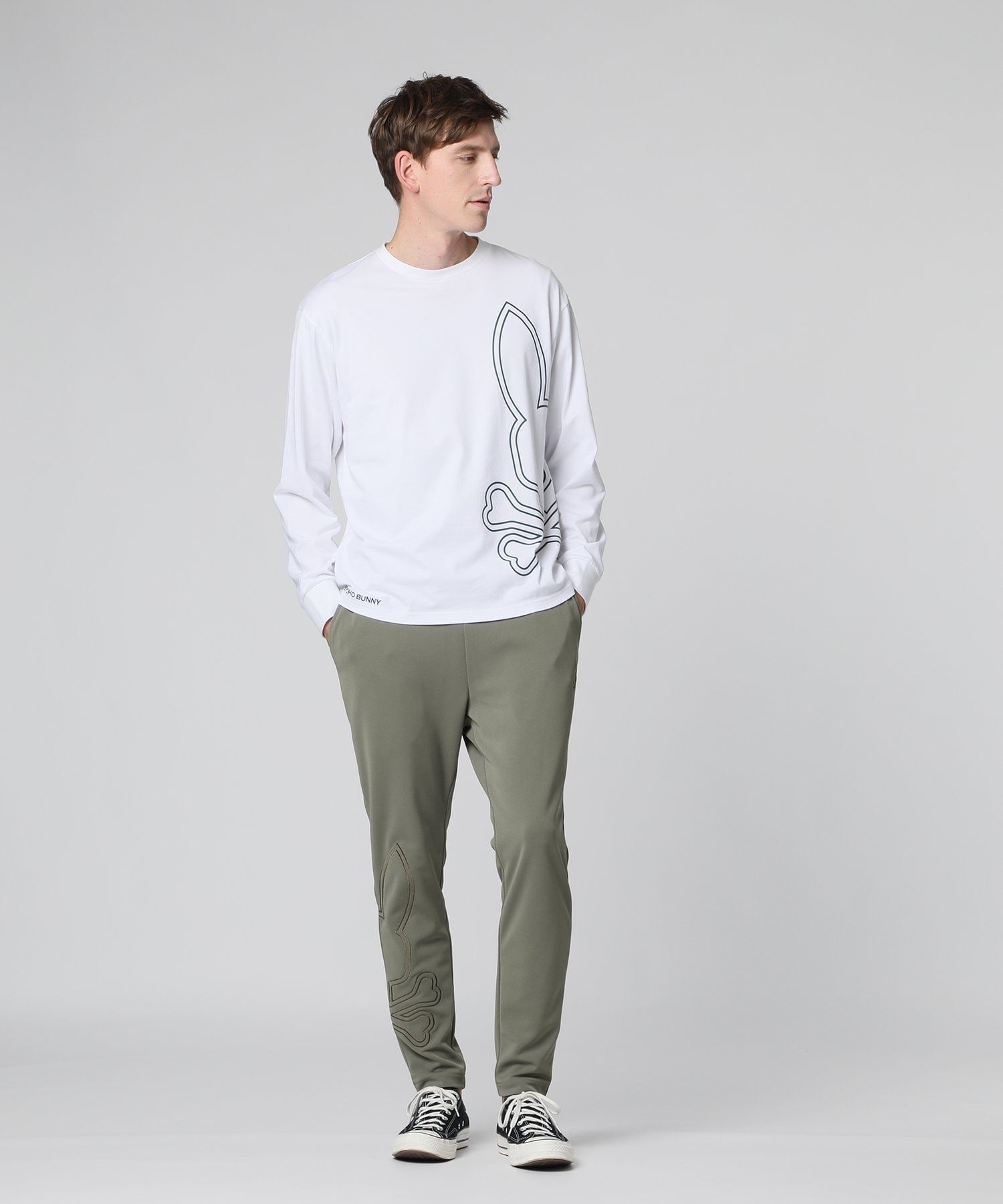 ビッグシルエットロゴ ダンボールニットパンツ｜Psycho Bunny｜サイコ