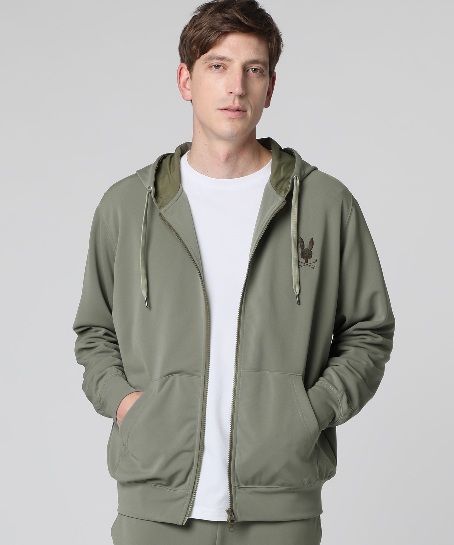 ビッグシルエットロゴ ダンボールニットジップパーカ｜Psycho Bunny