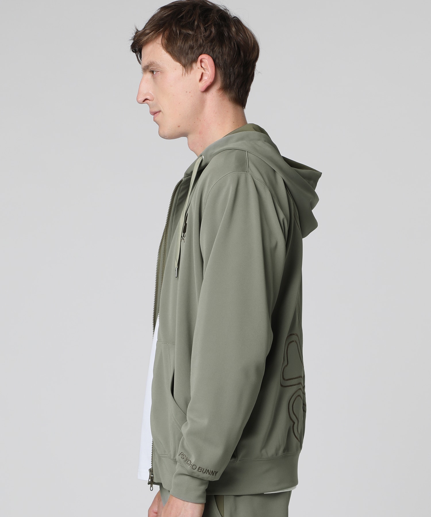 ビッグシルエットロゴ ダンボールニットジップパーカ｜Psycho Bunny