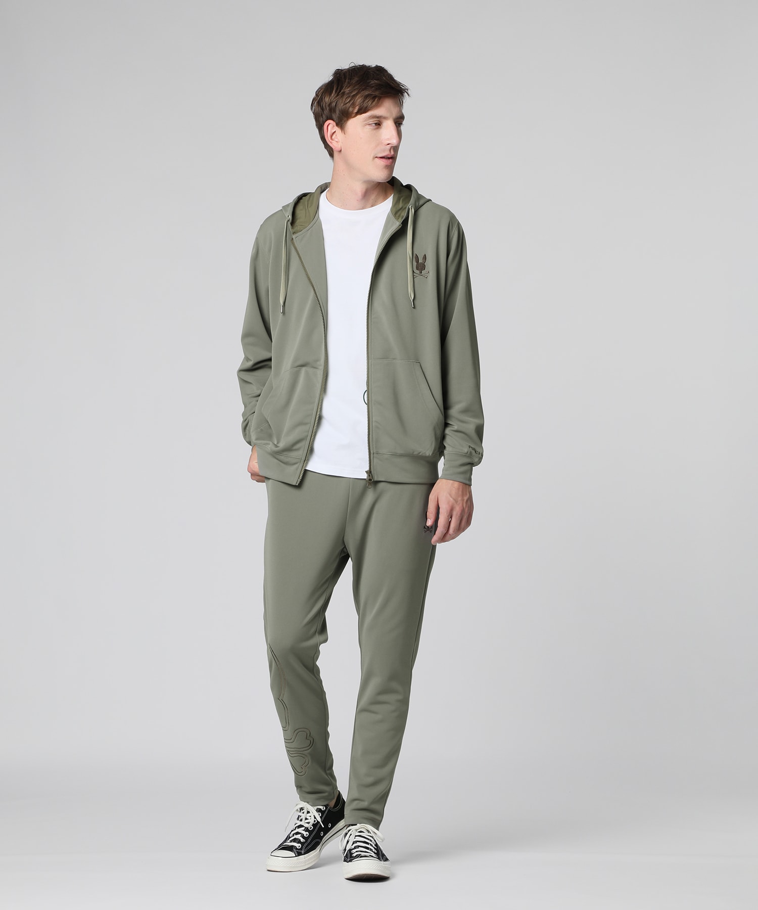 ビッグシルエットロゴ ダンボールニットジップパーカ｜Psycho Bunny