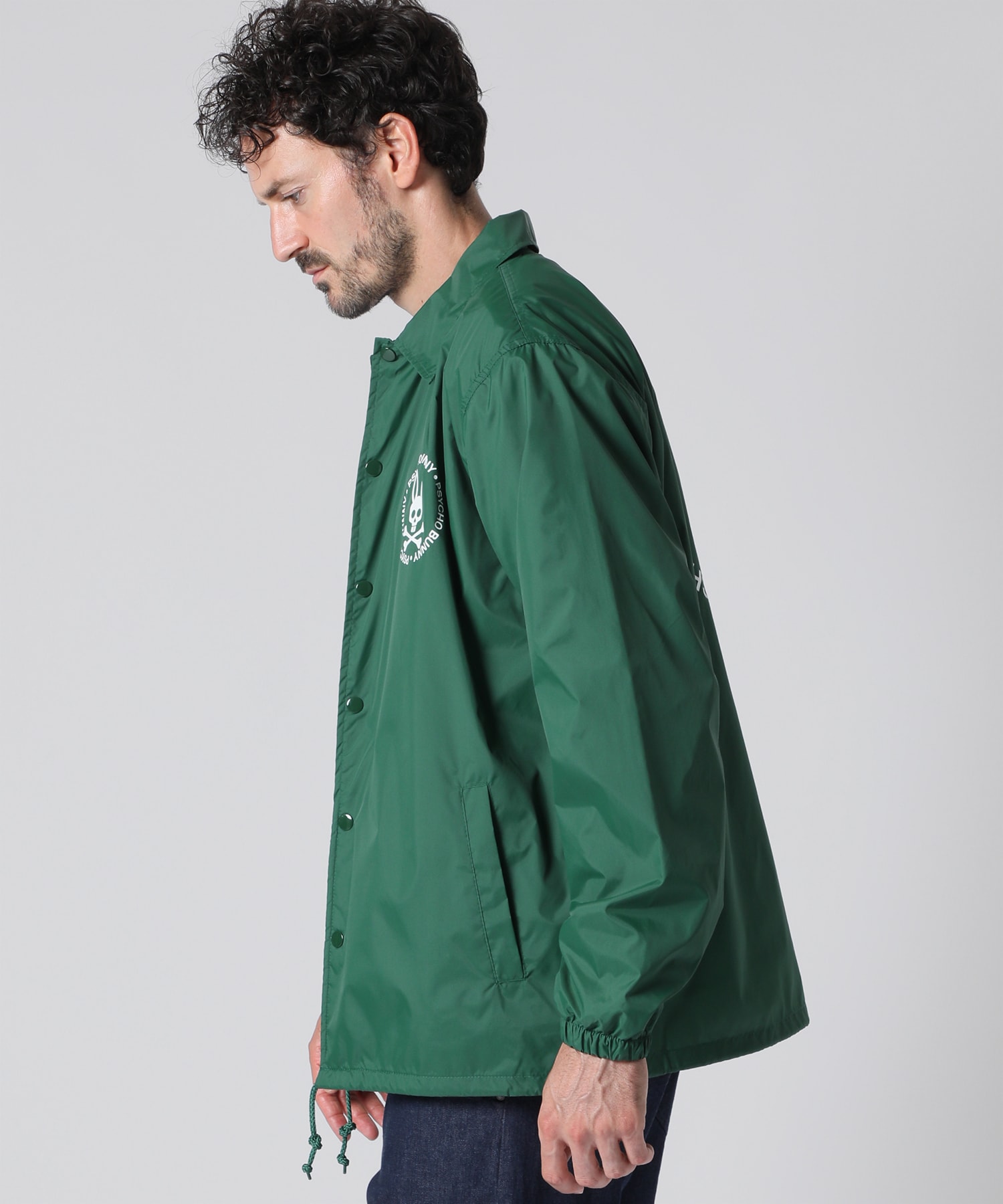 WEB限定]シルエットロゴ コーチジャケット｜Psycho Bunny｜サイコ