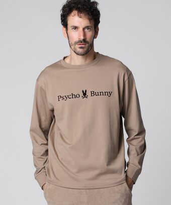 フロッキーロゴ 　ロングスリーブTシャツ[Luxury relax]