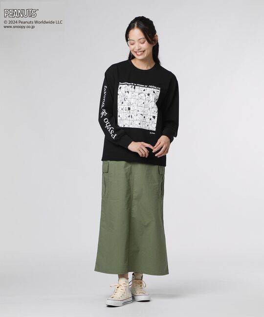 [WOMEN]サイドポケット カーゴスカート