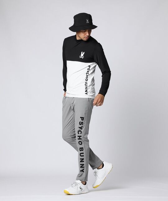 [WEB限定]切り替え モックネックロングスリーブTシャツ