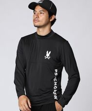 [WEB限定]切り替え モックネックロングスリーブTシャツ