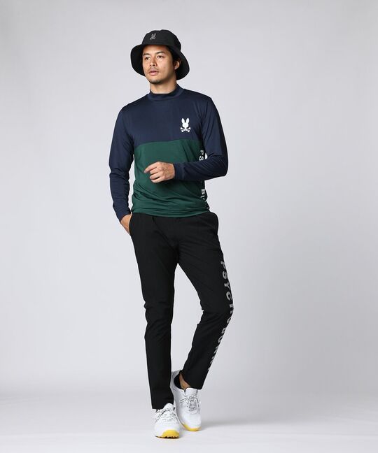 [WEB限定]切り替え モックネックロングスリーブTシャツ