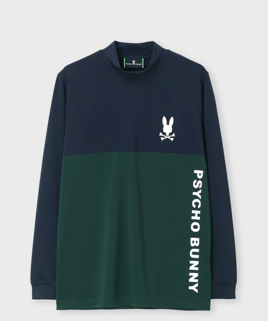 [WEB限定]切り替え モックネックロングスリーブTシャツ