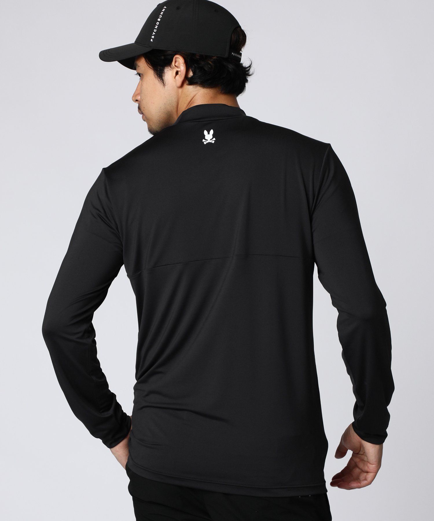 WEB限定]切り替え モックネックロングスリーブTシャツ｜Psycho Bunny