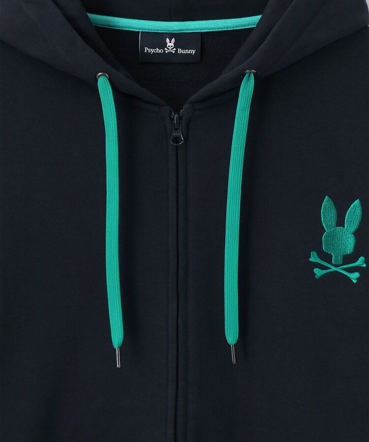 ピマ裏毛 フォントロゴ ジップパーカ｜Psycho Bunny｜サイコバニー