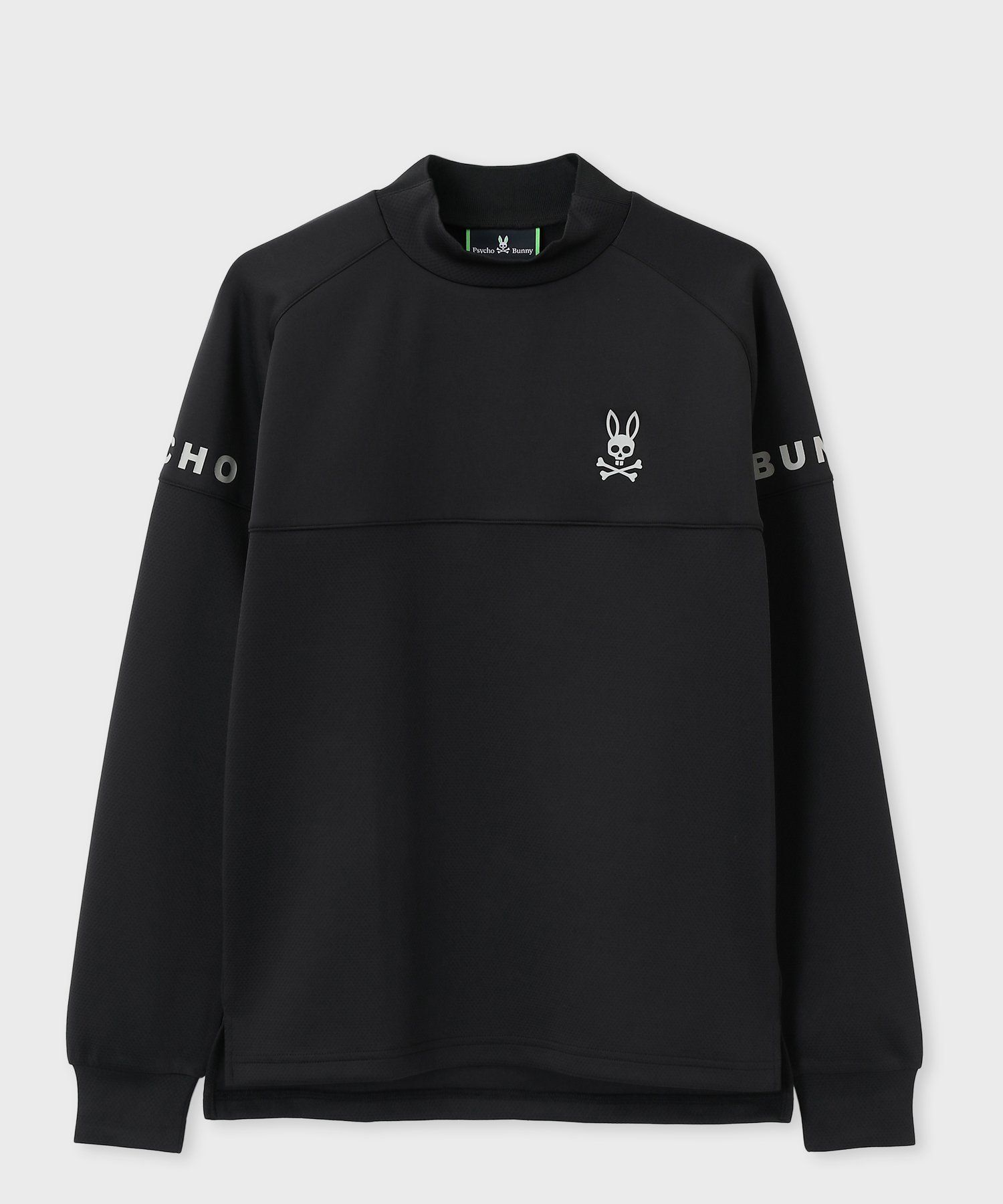 231　lapin-noir GOLF]ポリエステル 長袖ラグランモックネック｜Psycho Bunny｜サイコ