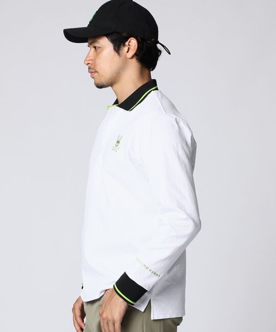 [GOLF]ハウンドトゥース 長袖ポロシャツ