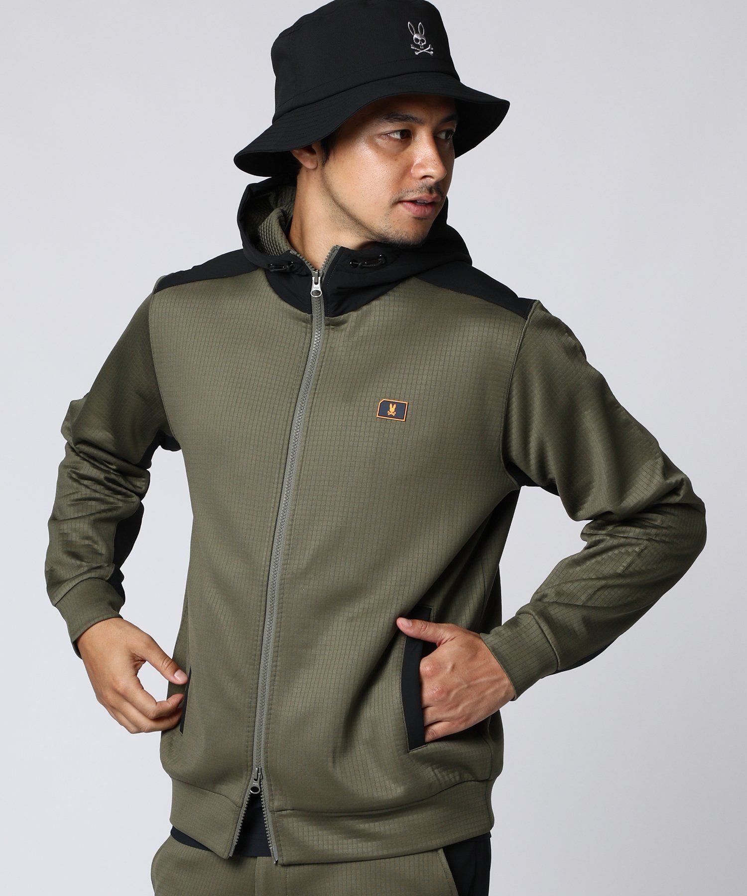 GOLF]ダンボールニット ジップパーカ｜Psycho Bunny｜サイコバニー