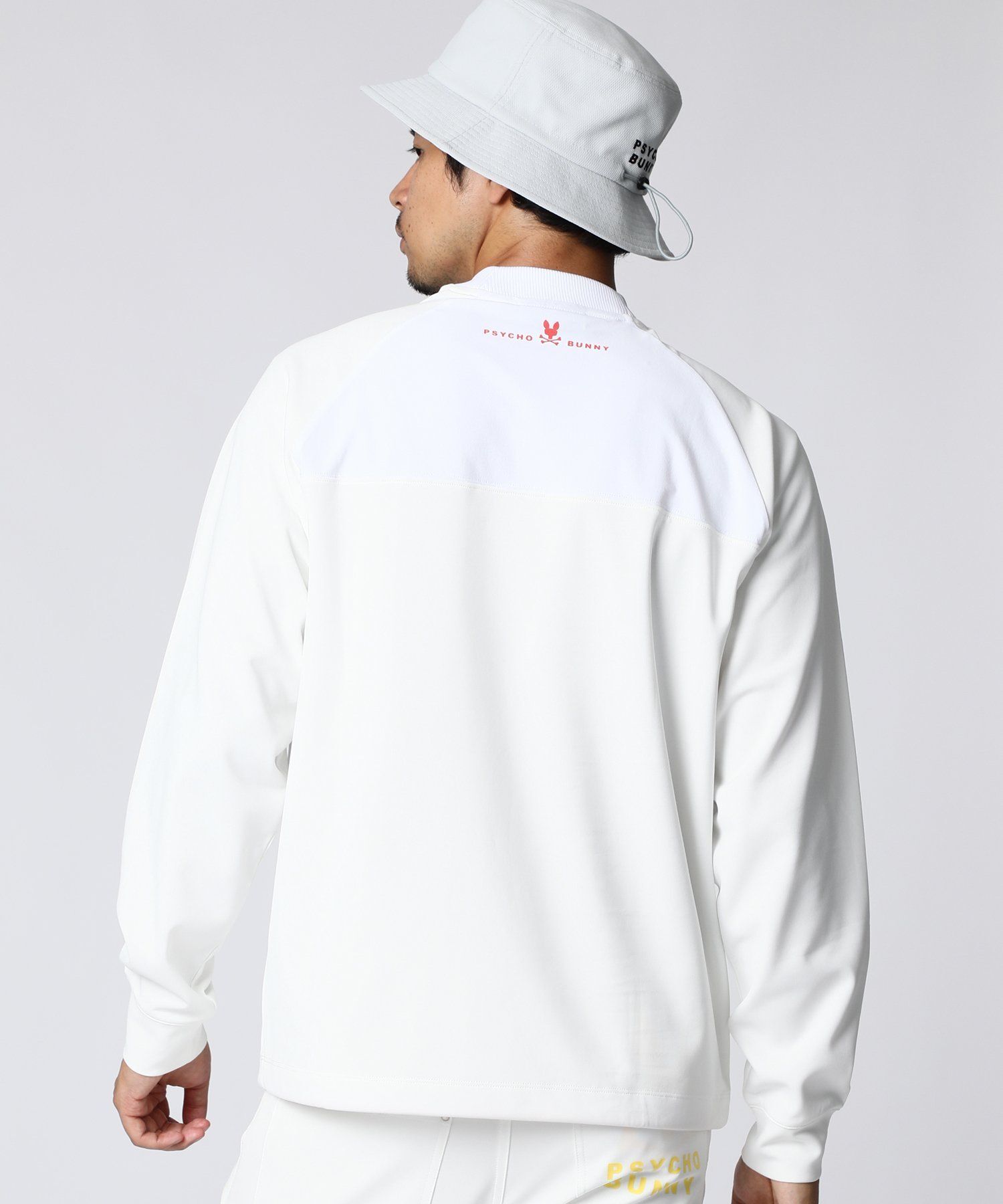 GOLF]ダブルフェイス 長袖ラグランショートモックネック｜Psycho Bunny