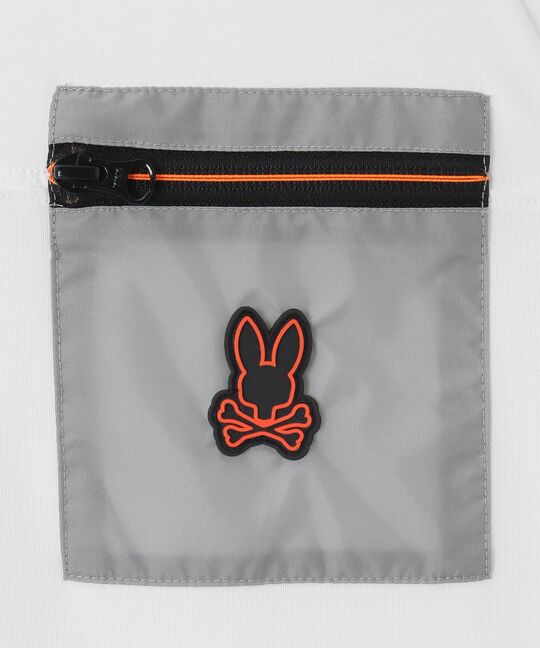 [GOLF]ダブルフェイス 長袖ラグランショートモックネック