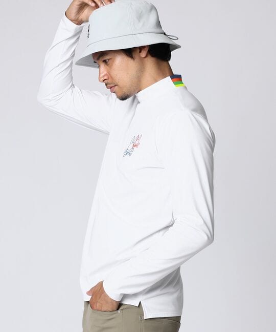 [GOLF]マイクロ裏メッシュ 長袖モックネック