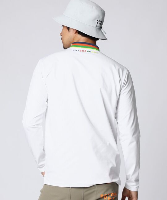 [GOLF]マイクロ裏メッシュ 長袖モックネック