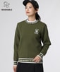 [GOLF] [WOMEN]ロゴジャガード ニット