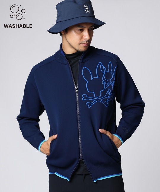 [GOLF]フルジップアップ スタンドニット