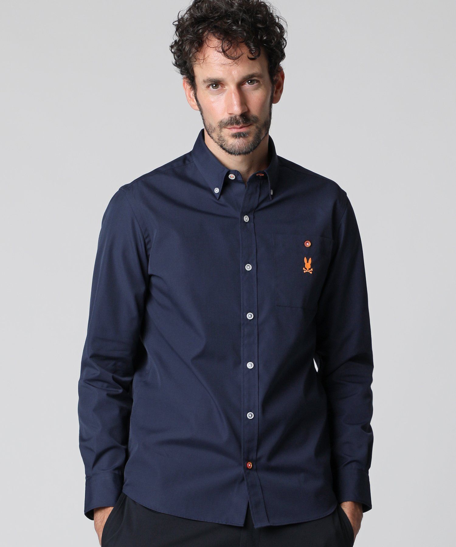 ネオンボタン ウェザークロス シャツ｜Psycho Bunny｜サイコバニー