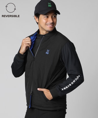 [GOLF]ストレッチタフタ 　リバーシブルブルゾン