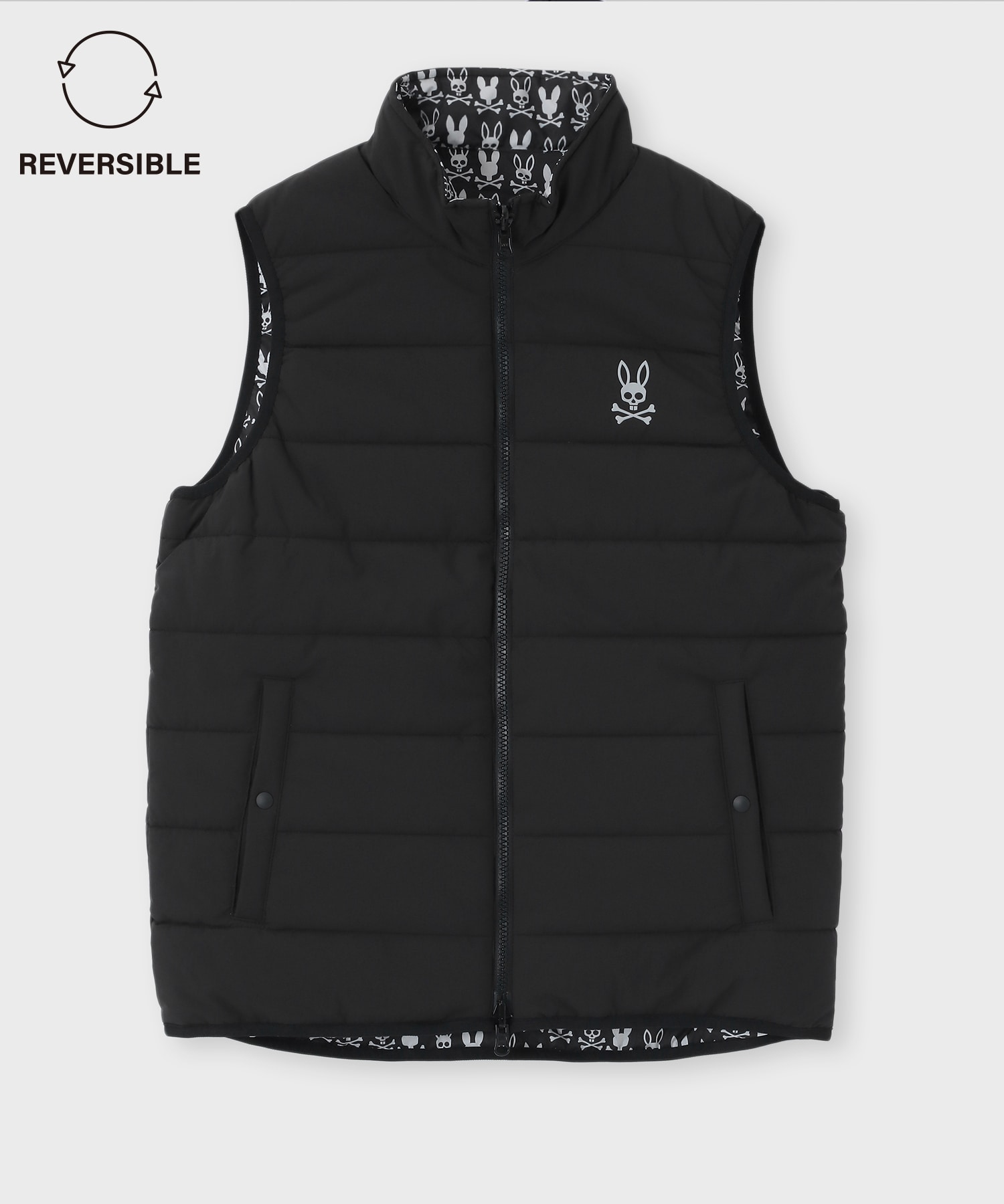 GOLF][WOMEN]ストレッチタフタ リバーシブルベスト｜Psycho Bunny