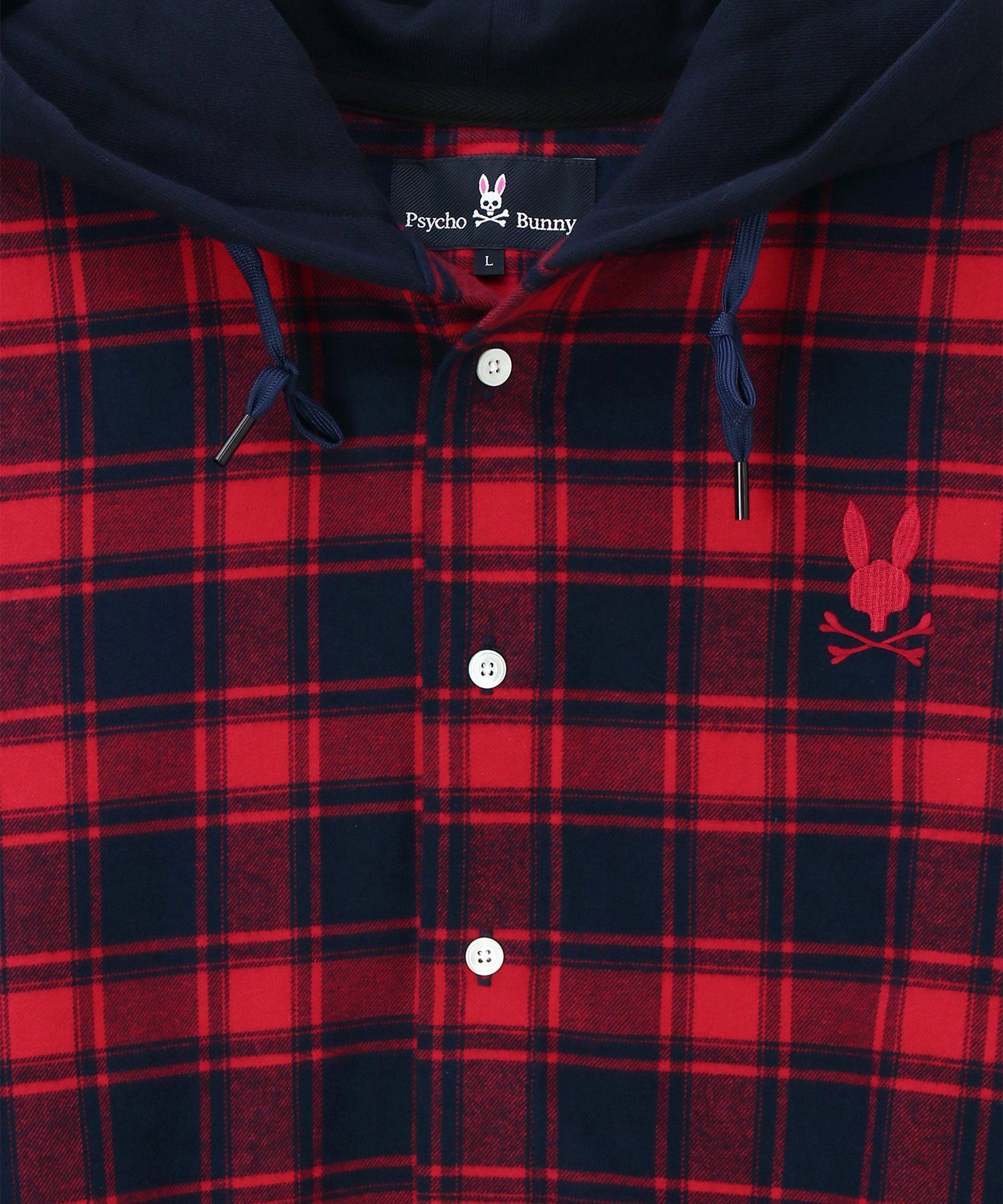フーディ フランネルチェック シャツ｜Psycho Bunny｜サイコバニー