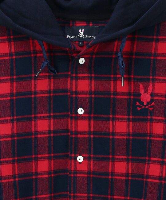 フーディ フランネルチェック シャツ