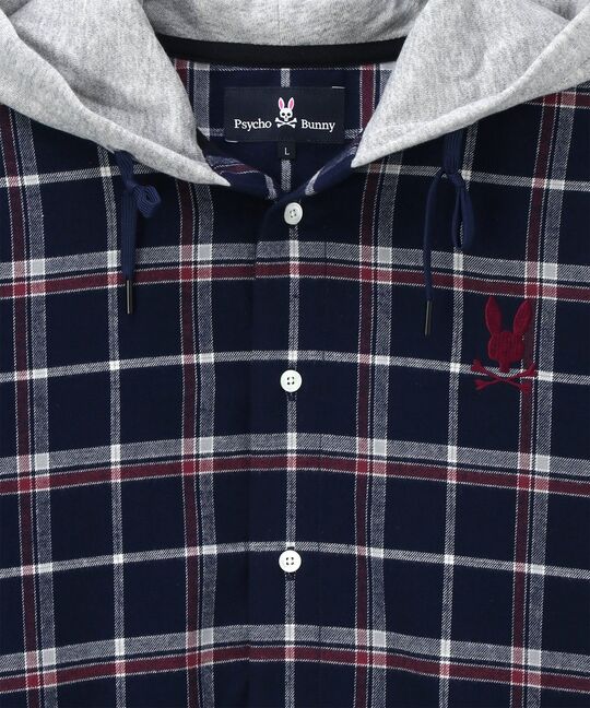 [WEB限定]フーディ フランネルチェック シャツ