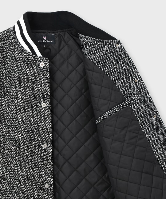 ツイード バーシティジャケット