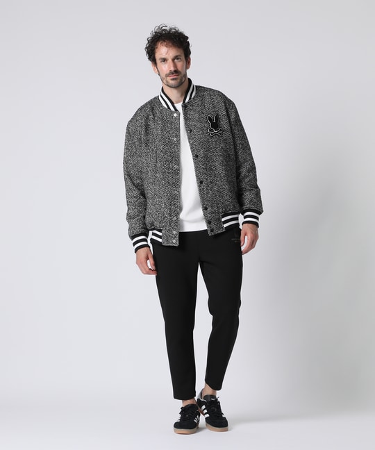 ツイード バーシティジャケット