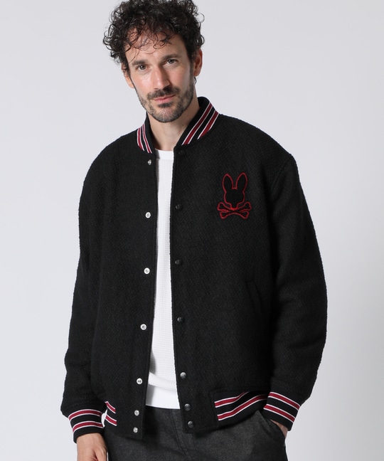 ツイード バーシティジャケット