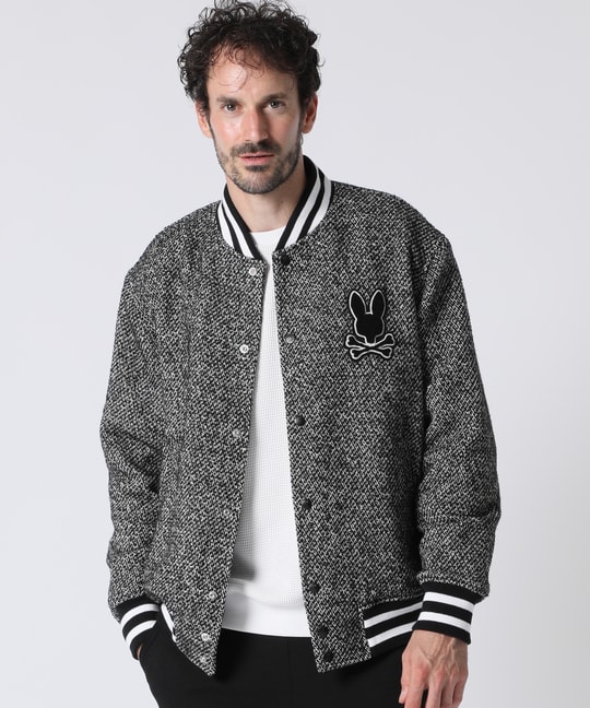 ツイード バーシティジャケット