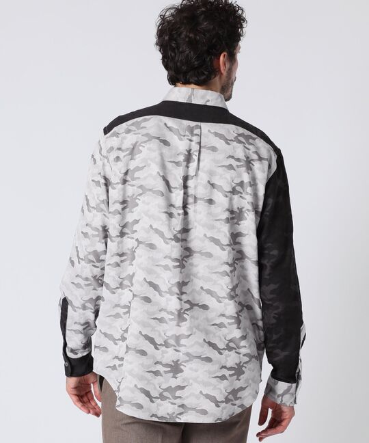 カモフラジャガード パネルシャツ