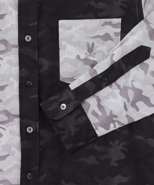 カモフラジャガード パネルシャツ